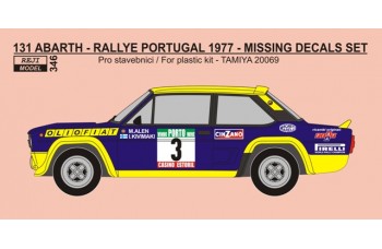 Decal - Fiat 131 Abarth - Rallye Portugal 1977 - missing logo